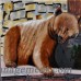 Continental Art Center Brown Bear Tile Wall Decor CNTI1272